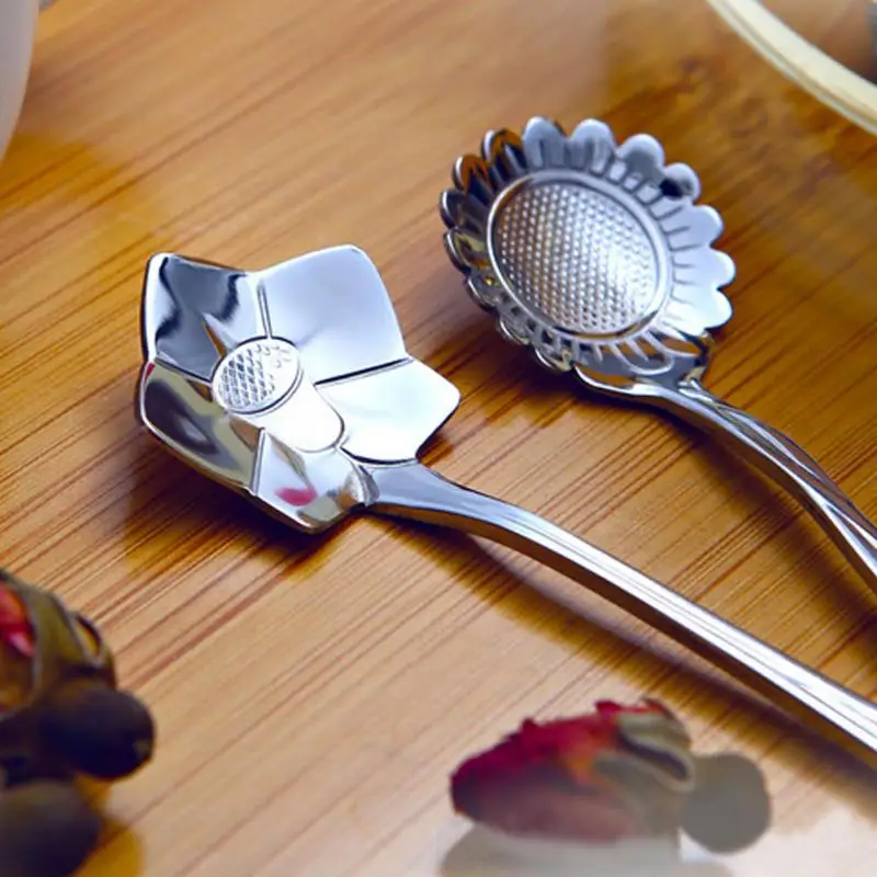 5pcs/Lot Tableware Flower Shape Sugar Stainless Steel Silver Tea Coffee Spoon Teaspoons Ice Cream Flatware Kitchen Tools
5pcs/Lot Tableware Flower Shape Sugar Stainless Steel Silver Tea Coffee Spoon Teaspoons Ice Cream Flatware Kitchen Tools