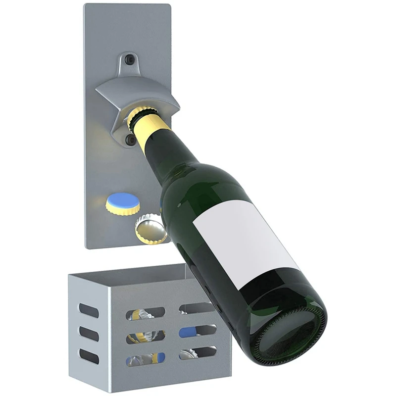Magnetic Bottle Opener With Collection Container, Wall Mounting, Carbon Steel, Beer Bottle Opener for Kitchen Fridge
Magnetic Bottle Opener With Collection Container, Wall Mounting, Carbon Steel, Beer Bottle Opener for Kitchen Fridge