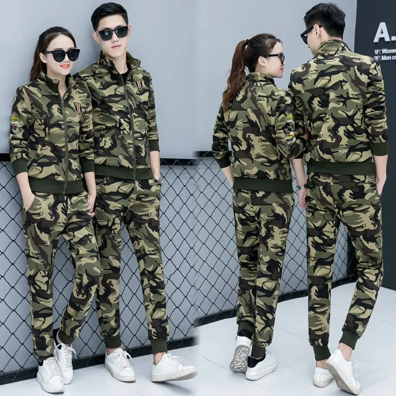 Spring Autumn Casual Camouflage Print Thick Fleece Liner Plus Size Couple Sets Long Sleeve Stand Collar Coats Full Length Pants
Spring Autumn Casual Camouflage Print Thick Fleece Liner Plus Size Couple Sets Long Sleeve Stand Collar Coats Full Length Pants