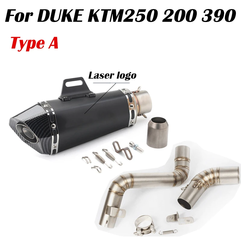 Slip on Modified Motorcycle Exhaust System Muffler Escape Moto Middle Link Pipe For KTM DUKE 125 250 390 RC390 2017 2018
Slip on Modified Motorcycle Exhaust System Muffler Escape Moto Middle Link Pipe For KTM DUKE 125 250 390 RC390 2017 2018