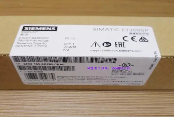 6ES7193-6BP60-0BA0 6ES7 193-6BP60-0BA0 {Shanghai Warehouse Spot} New Original 1 Year Warranty
6ES7193-6BP60-0BA0 6ES7 193-6BP60-0BA0 {Shanghai Warehouse Spot} New Original 1 Year Warranty