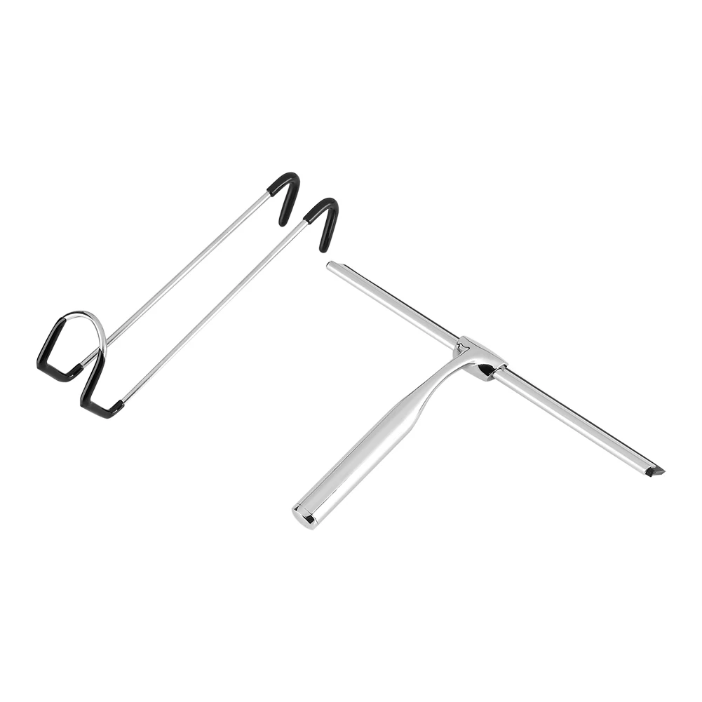 Скребок для окон из нержавеющей стали и цинкового сплава, инструмент для очистки лобового стекла и зеркала автомобиля с крючком
Скребок для окон из нержавеющей стали и цинкового сплава, инструмент для очистки лобового стекла и зеркала автомобиля с крючком