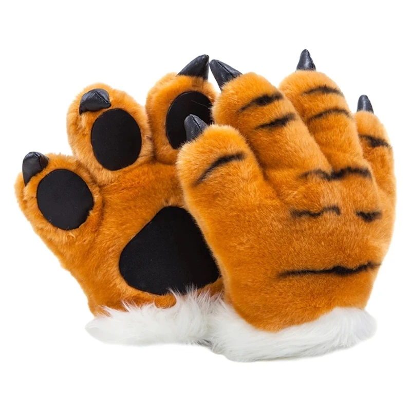 Simulation Tiger Paw Plush Gloves Striped Fluffy Animal Cosplay Stuffed Mittens M89E
Simulation Tiger Paw Plush Gloves Striped Fluffy Animal Cosplay Stuffed Mittens M89E