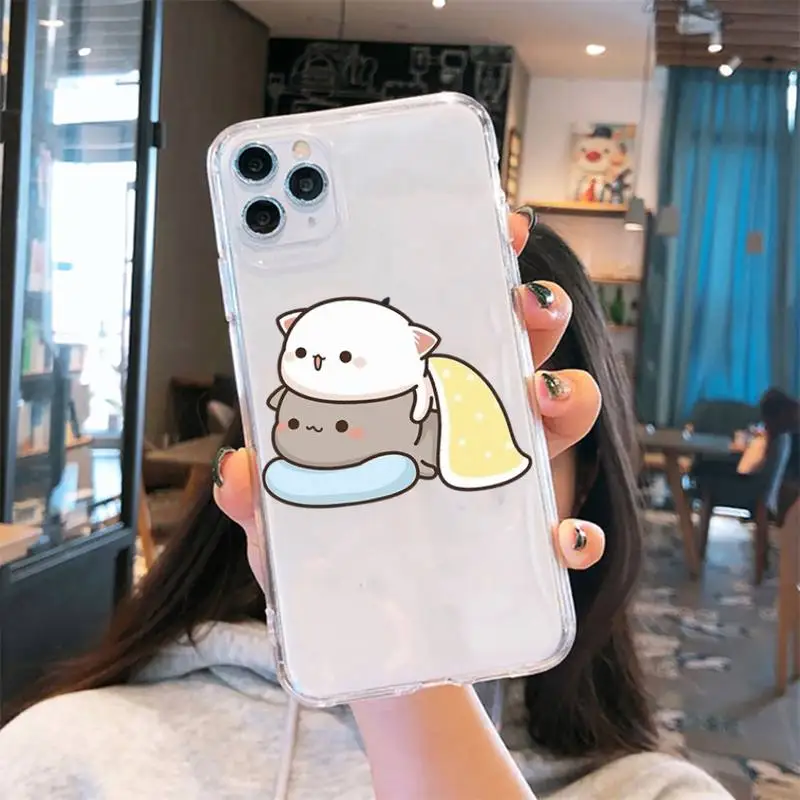 Jemy Peach Cat Cartoon Phone Case Transparent for iPhone 6 7 8 11 12 s mini pro X XS XR MAX Plus cover funda shell
Jemy Peach Cat Cartoon Phone Case Transparent for iPhone 6 7 8 11 12 s mini pro X XS XR MAX Plus cover funda shell