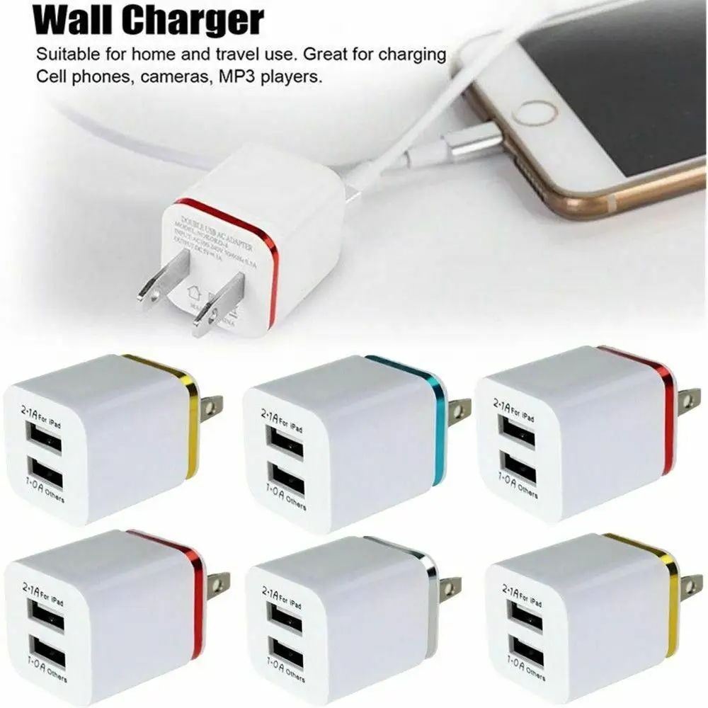 Lumiparty USB Double Wall Fast Charger Adapter 1A 2A 5V for Android / Galaxy / IPhone
Lumiparty USB Double Wall Fast Charger Adapter 1A 2A 5V for Android / Galaxy / IPhone