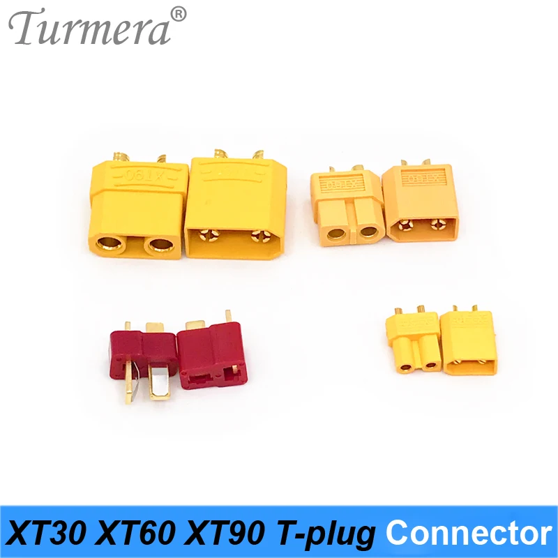 Turmera 10 шт. XT30 XT60 XT60H XT90 T разъем для аккумулятора набор Штекерный типа банан RC части