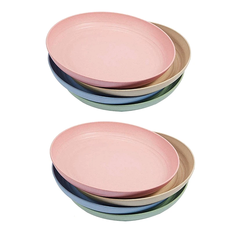 8 Pcs Wheat Straw Plates -7.8 Inch Dinner Plates Dinner Dishes,for Children & Adult,Perfect for Salad,Pasta, Steak,Fruit
8 Pcs Wheat Straw Plates -7.8 Inch Dinner Plates Dinner Dishes,for Children & Adult,Perfect for Salad,Pasta, Steak,Fruit