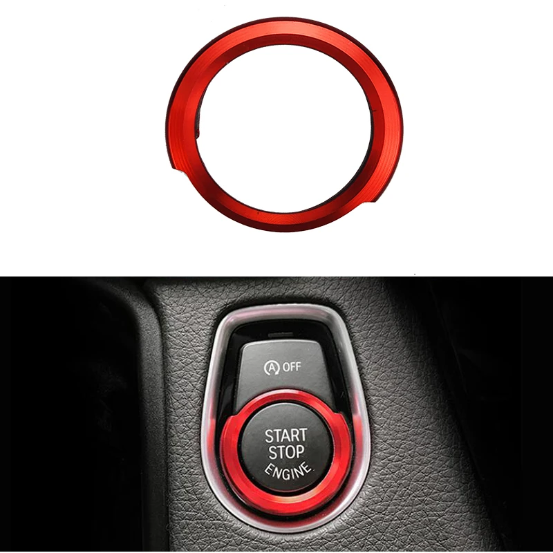 1PC Car Key Start Button Decorative Frame Interior Covers Stickers Trim Auto Accessories For BMW 1/2/3 series F20 F21 F30 X1 F48
1PC Car Key Start Button Decorative Frame Interior Covers Stickers Trim Auto Accessories For BMW 1/2/3 series F20 F21 F30 X1 F48
