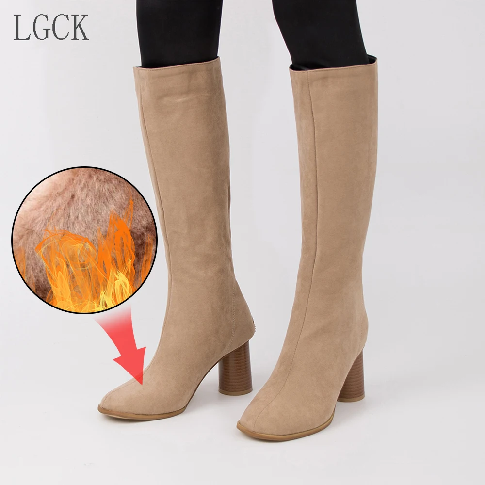 Plus Size 34-48 Fashion Autumn Winter Boots Women Round Toe Zip High Heels Shoes Knee High Boots Women 2019 New Martin Boots
Plus Size 34-48 Fashion Autumn Winter Boots Women Round Toe Zip High Heels Shoes Knee High Boots Women 2019 New Martin Boots