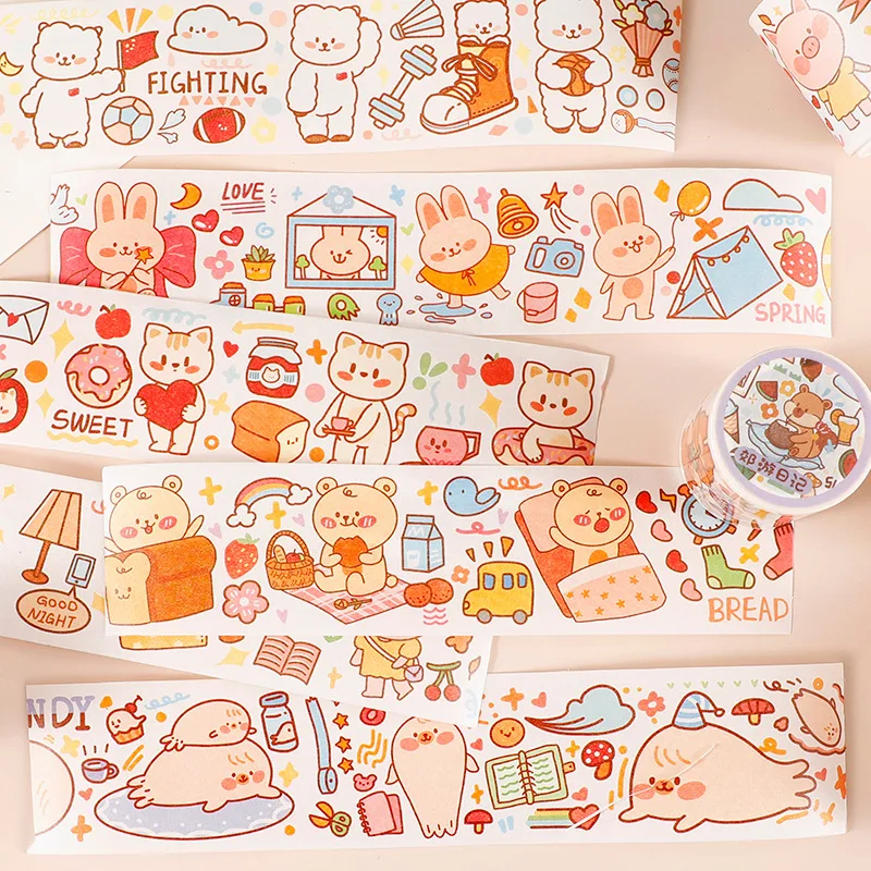 1Pc Kawaii Masking Tape Cartoon Stickers Scrapbooking Decoration Paper Washi Tape Cute Stationary Diary Album School Supplies
1Pc Kawaii Masking Tape Cartoon Stickers Scrapbooking Decoration Paper Washi Tape Cute Stationary Diary Album School Supplies