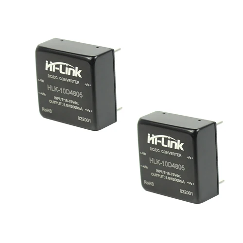 2 шт HLK-10D4805 48 В до 5 В 2a10w DC изолированный модуль питания DCDC 4: 1 широкий преобразователь напряжения
2 шт HLK-10D4805 48 В до 5 В 2a10w DC изолированный модуль питания DCDC 4: 1 широкий преобразователь напряжения