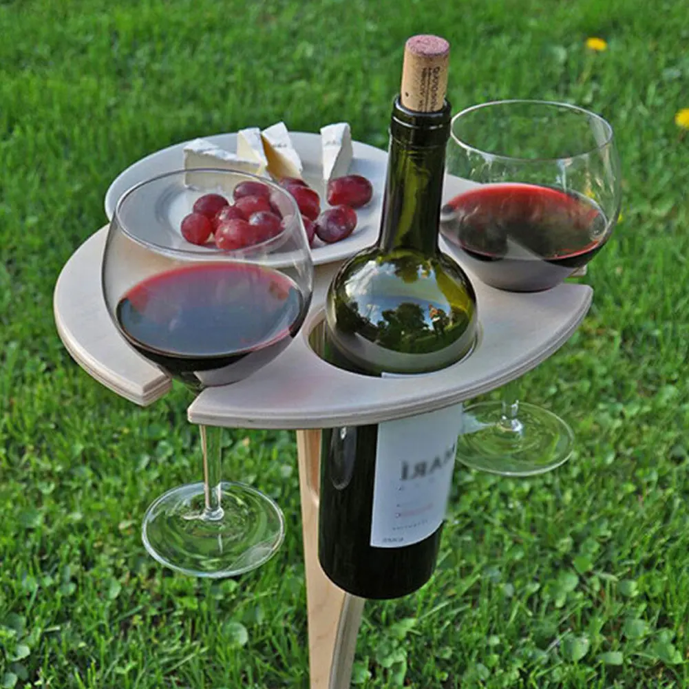 Outdoor Portable Garden Foldable Wine Table Foldable With Round Desktop Mini Wooden Easy To Carry Rack Picnic Party Travel Tools
Outdoor Portable Garden Foldable Wine Table Foldable With Round Desktop Mini Wooden Easy To Carry Rack Picnic Party Travel Tools