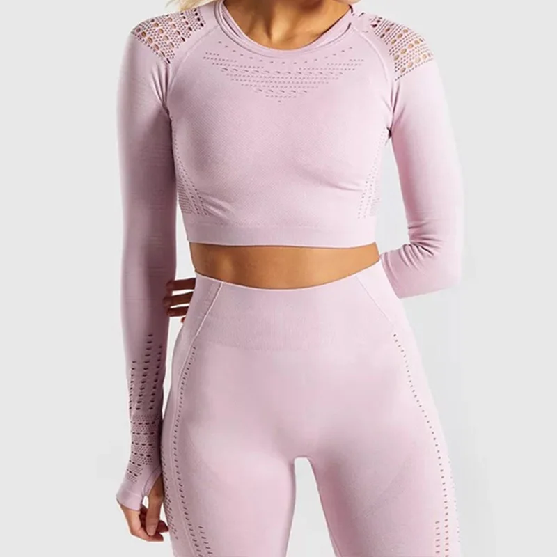 Women Yoga Set Seamless Yoga Suit Long Sleeve Crop Top Push Up Gym Sport Bra High Wiast Pant Workout Leggings Running Clothes
Women Yoga Set Seamless Yoga Suit Long Sleeve Crop Top Push Up Gym Sport Bra High Wiast Pant Workout Leggings Running Clothes