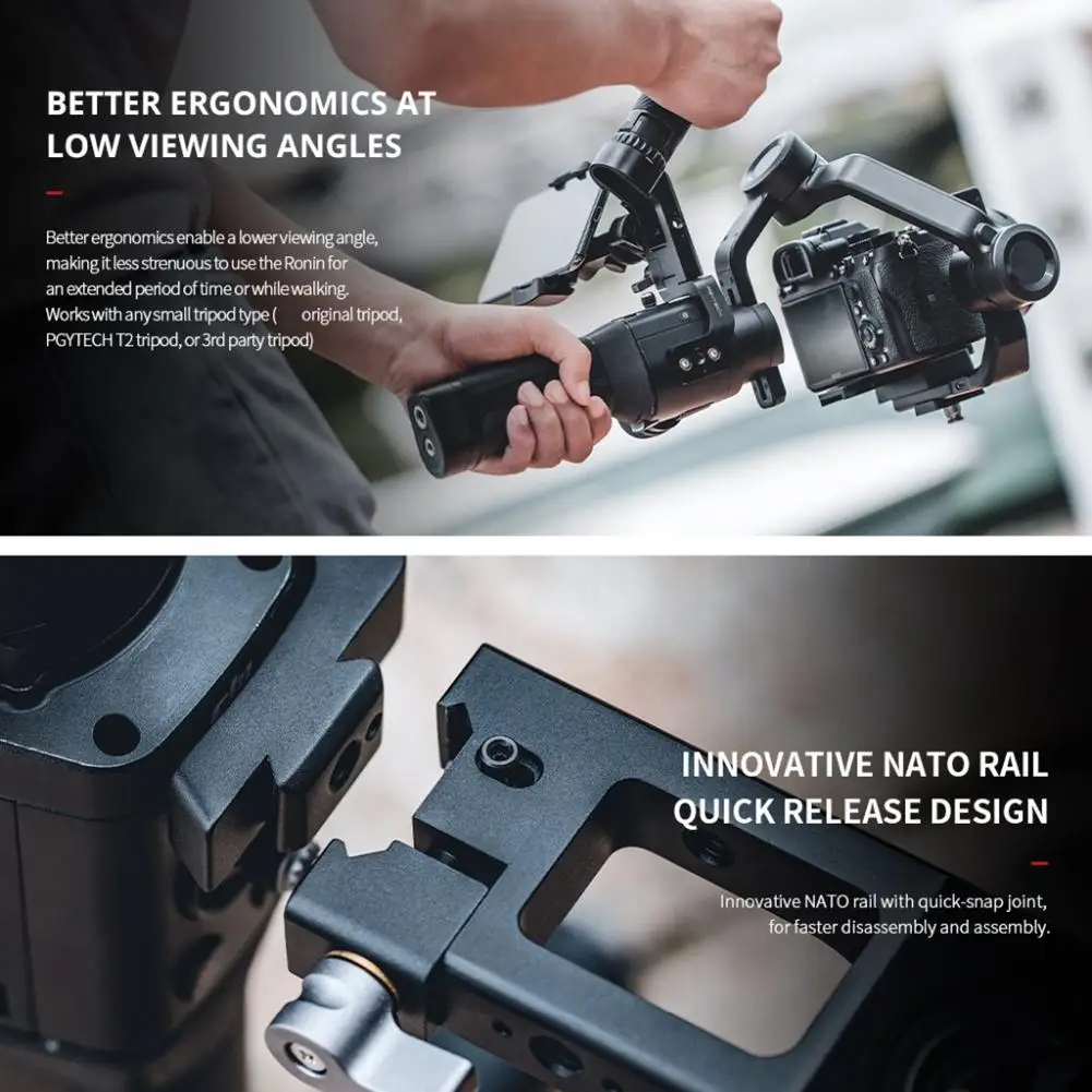 Rondaful Handheld Gimbal Grip Camera Stabilizer Accessories Holder for DJI Ronin S/SC DSLR
Rondaful Handheld Gimbal Grip Camera Stabilizer Accessories Holder for DJI Ronin S/SC DSLR