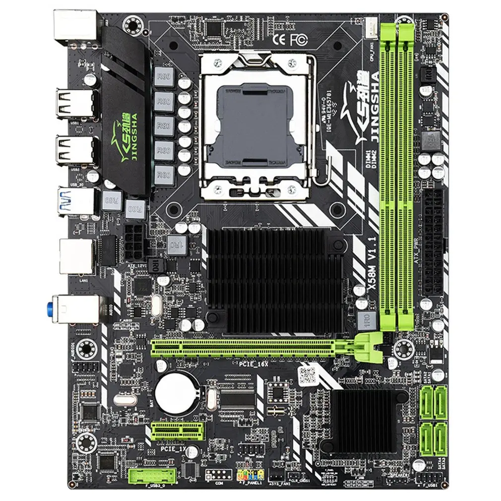 X58M Motherboard 3.0 MATX Desktop Mainboard Support DDR3 LGA 1366 Support AMD RX Series With USB 3.0
X58M Motherboard 3.0 MATX Desktop Mainboard Support DDR3 LGA 1366 Support AMD RX Series With USB 3.0