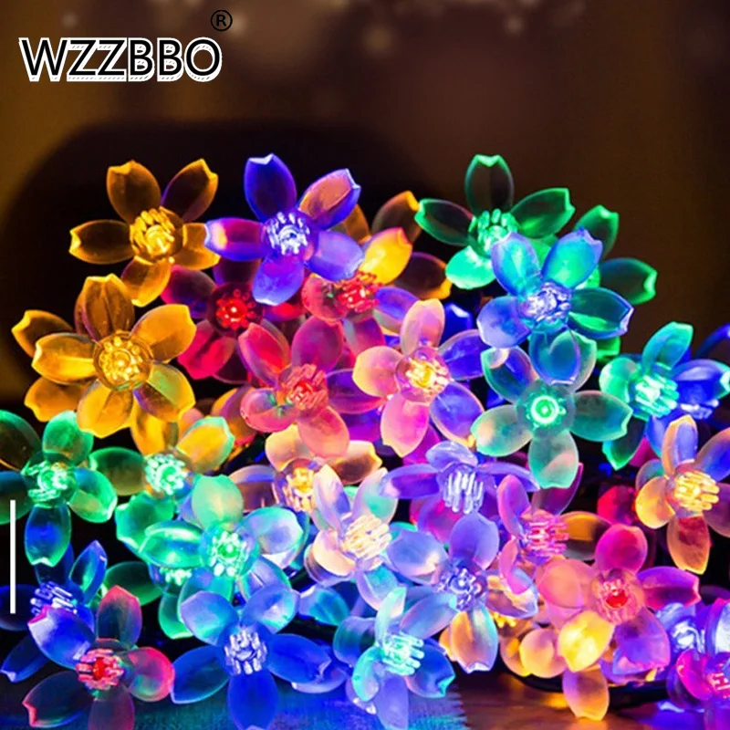 5M/6.5M/7M/12M LED Solar Light String Cherry Blossom Flower Shape Flashing Light Peach Flower String Christmas Garden Decoration
5M/6.5M/7M/12M LED Solar Light String Cherry Blossom Flower Shape Flashing Light Peach Flower String Christmas Garden Decoration