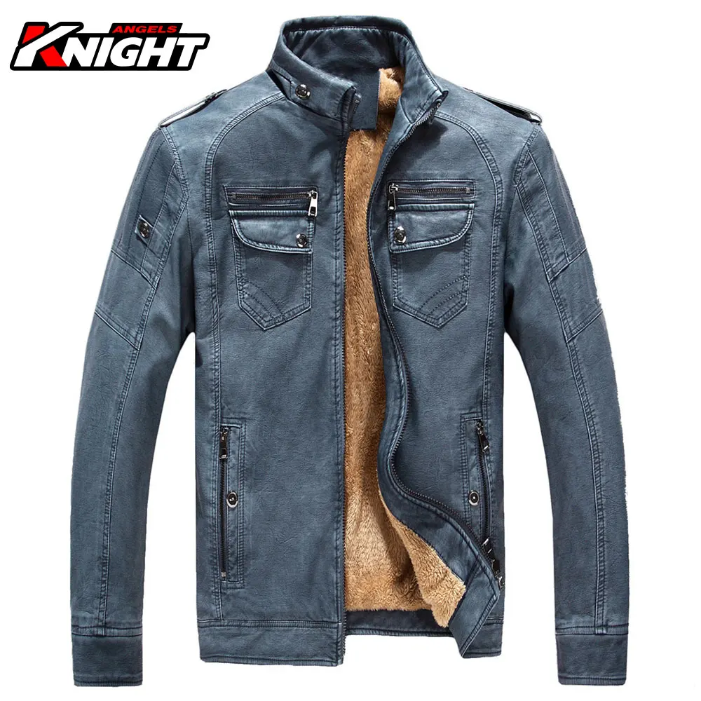Winter Motorcycle PU Leather Jacket Men Thermal Blue Faux Leather Jacket Vintage Casual Motorbike Coat Touring Riding Windproof
Winter Motorcycle PU Leather Jacket Men Thermal Blue Faux Leather Jacket Vintage Casual Motorbike Coat Touring Riding Windproof