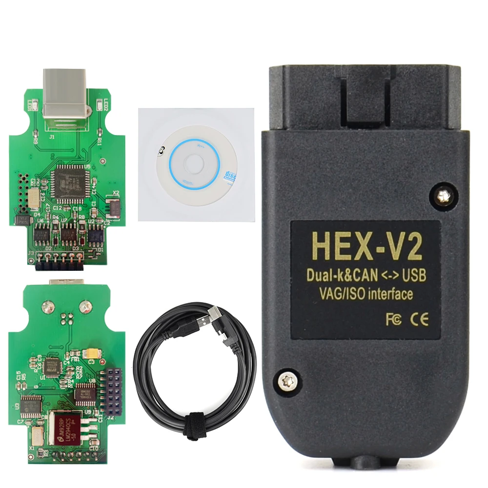HEX V2 Interface VAGCOM 21.3 VAG COM 20.4.2 FOR VW for AUDI Skoda Seat Vag 20.4 ATMEGA162+16V8+FT232RQ | Автомобили и мотоциклы