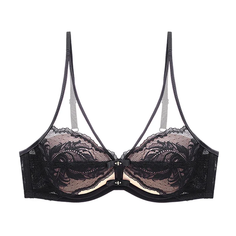 2021 new underwear women's small chest gathered adjustable thick sexy lace bra W1109 
2021 new underwear women's small chest gathered adjustable thick sexy lace bra W1109