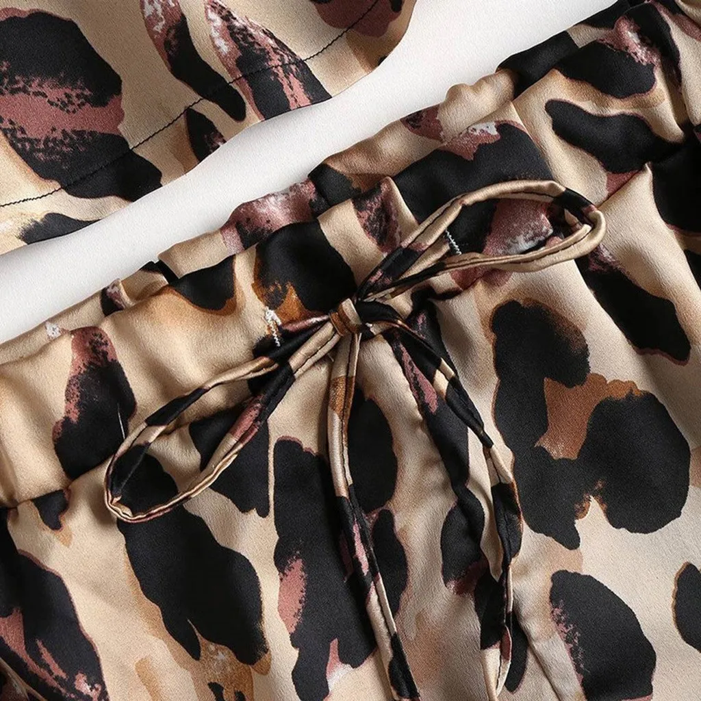 Leopard Print Sleepwear Silk Pajamas Sexy Satin Lingerie Shorts Set Women Underwear Sleepwear pyjamas women pijamas de mujer
Leopard Print Sleepwear Silk Pajamas Sexy Satin Lingerie Shorts Set Women Underwear Sleepwear pyjamas women pijamas de mujer