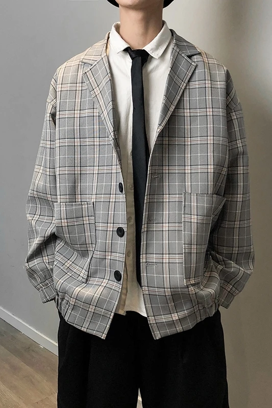 2020 Spring And Autumn New Youth Popular Loose Plaid Small Suit Fashion Casual Wild Single-breasted Jacket Gray / Khaki S-2XL
2020 Spring And Autumn New Youth Popular Loose Plaid Small Suit Fashion Casual Wild Single-breasted Jacket Gray / Khaki S-2XL