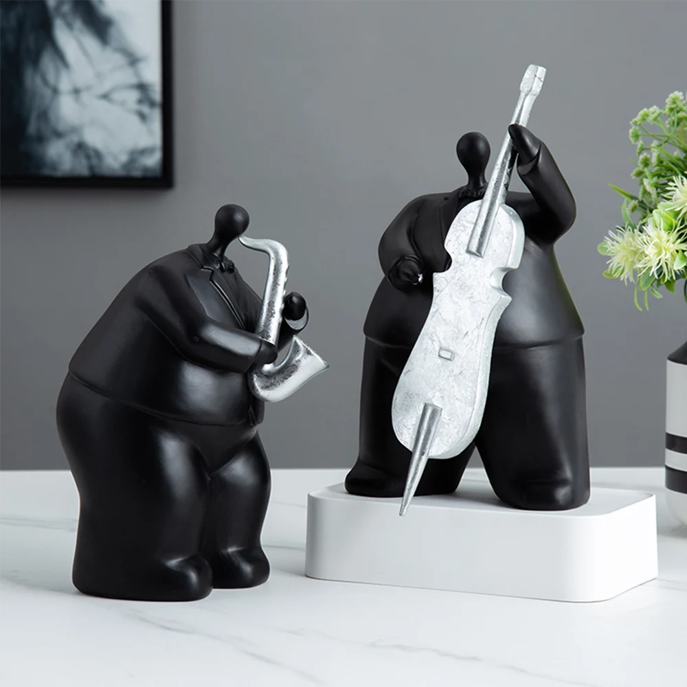 23cm 25cm Resin Musician Figurines Nordic Creative Musician Ornament Vintage Home Decoration Room Table Craft Gifts Home Decore 
23cm 25cm Resin Musician Figurines Nordic Creative Musician Ornament Vintage Home Decoration Room Table Craft Gifts Home Decore