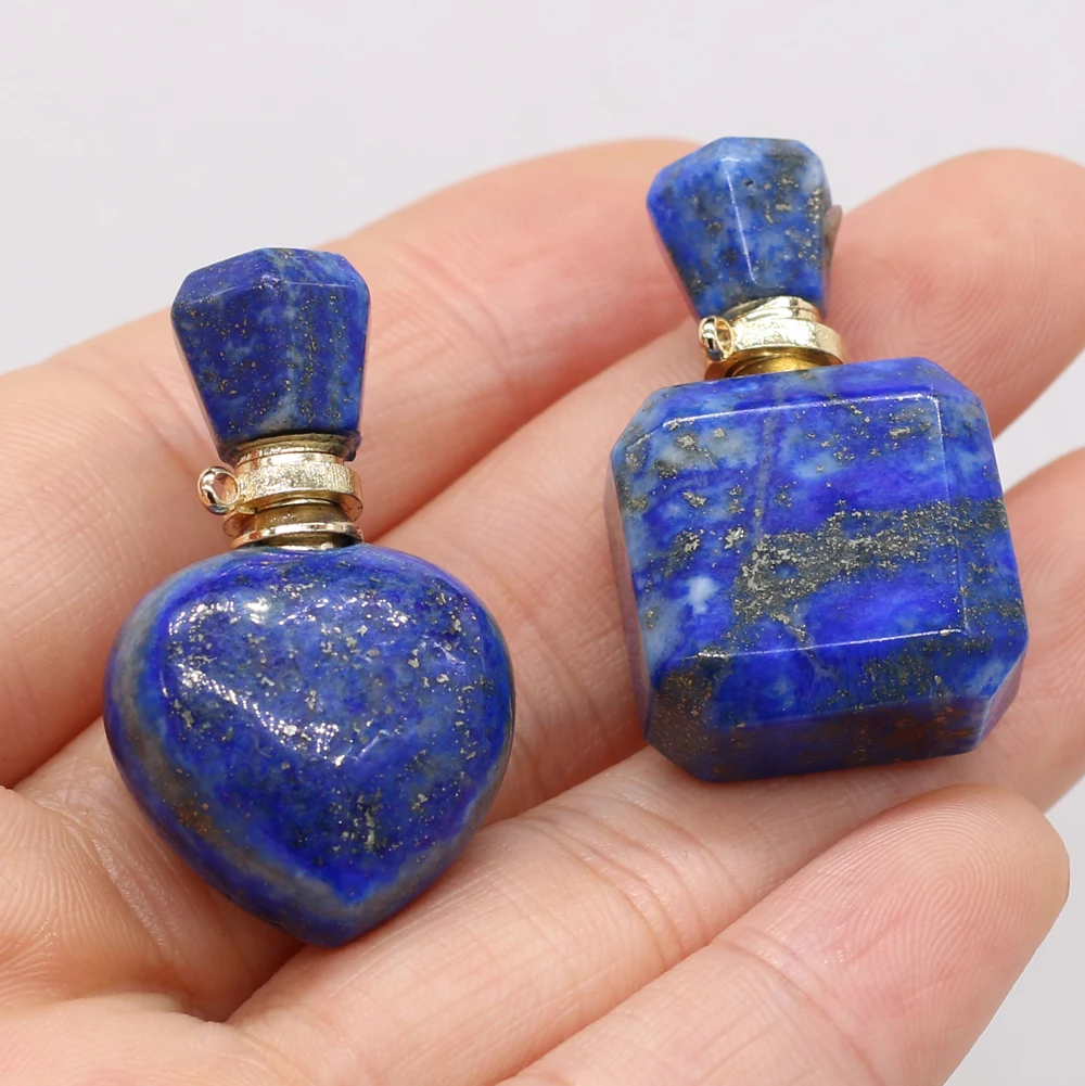 Natural Stone Gem Perfume Essential Oil Bottle Lapis Lazuli Pendant Handmade Crafts DIY Necklace Jewelry Accessories Gift Making
Natural Stone Gem Perfume Essential Oil Bottle Lapis Lazuli Pendant Handmade Crafts DIY Necklace Jewelry Accessories Gift Making