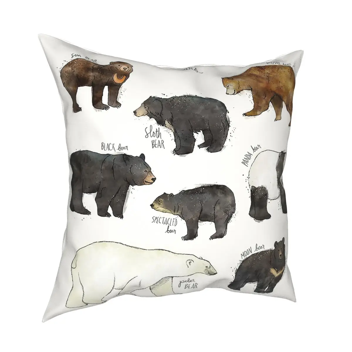 Bears Animal Pillow Case Home Decor Bear Cushion Cover Throw Pillow for Living Room Polyester Double-sided Printing
Bears Animal Pillow Case Home Decor Bear Cushion Cover Throw Pillow for Living Room Polyester Double-sided Printing