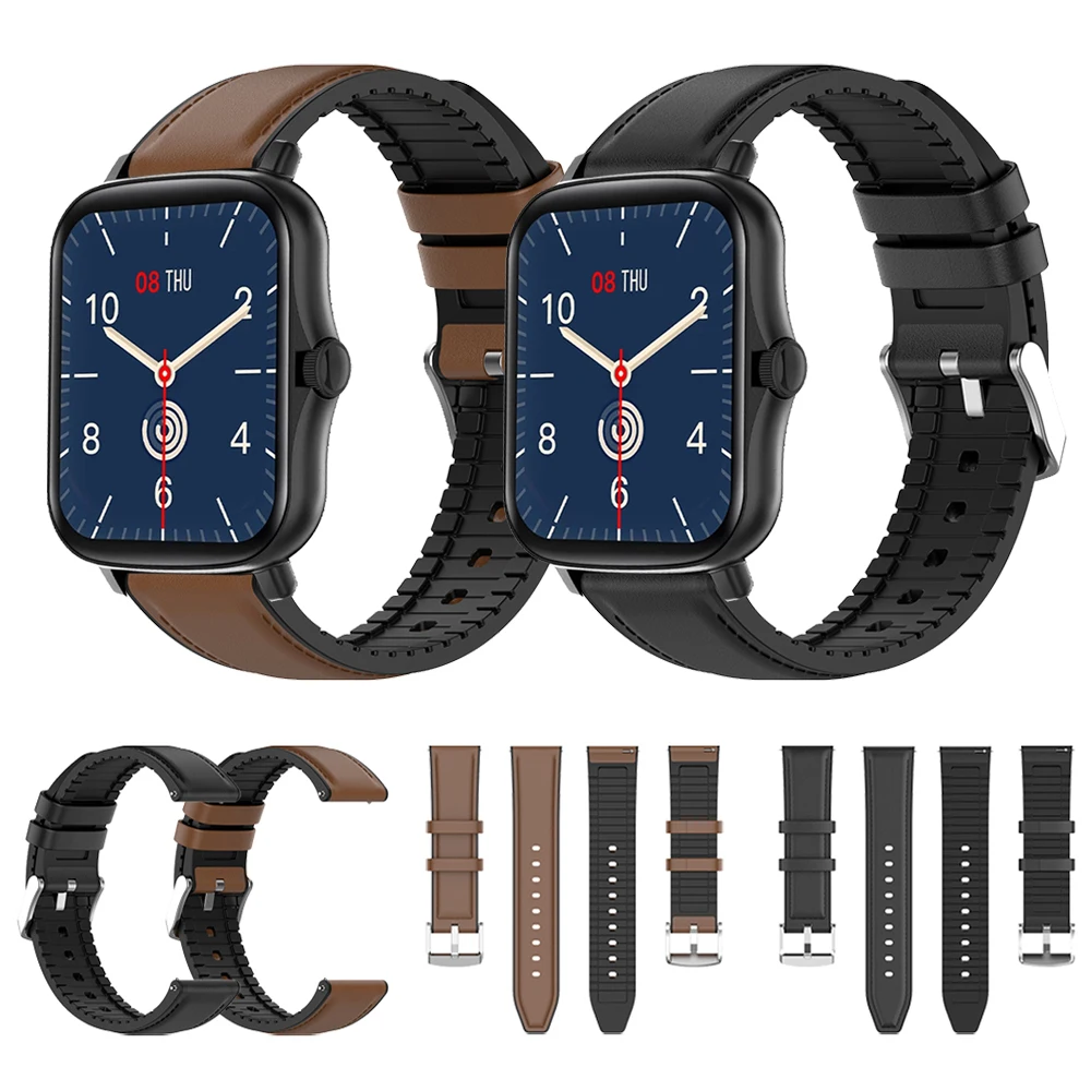 20mm leather wristbelt For COLMI P8 Plus P12 silicone watch band strap bracelet replace accessories quality watchband
20mm leather wristbelt For COLMI P8 Plus P12 silicone watch band strap bracelet replace accessories quality watchband