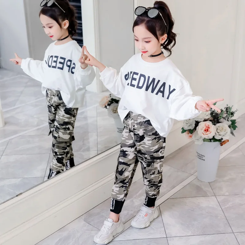 Fashion Girls Fall Outfits Long Sleeved T-shirt Pants 2pcs Sets Children Clothing 4 6 8 10 12 Year Teen Clothes Set Spring 2021
Fashion Girls Fall Outfits Long Sleeved T-shirt Pants 2pcs Sets Children Clothing 4 6 8 10 12 Year Teen Clothes Set Spring 2021