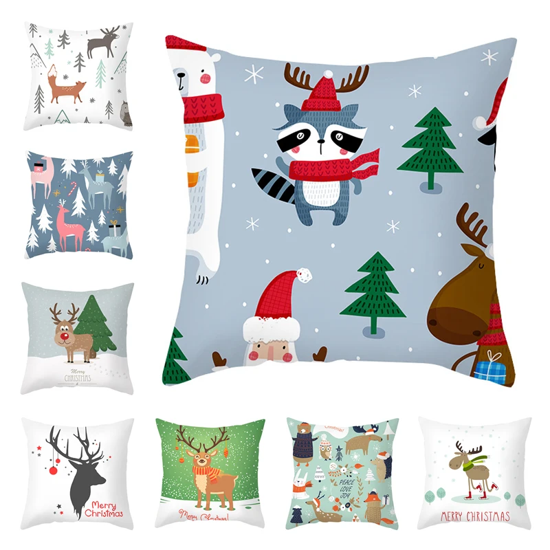 2020 Nordic Christmas Day Cushion Cover Home Decoration Polyester Office Sofa Car Seat Cartoon Elk Throw Pillows 45x45cm
2020 Nordic Christmas Day Cushion Cover Home Decoration Polyester Office Sofa Car Seat Cartoon Elk Throw Pillows 45x45cm