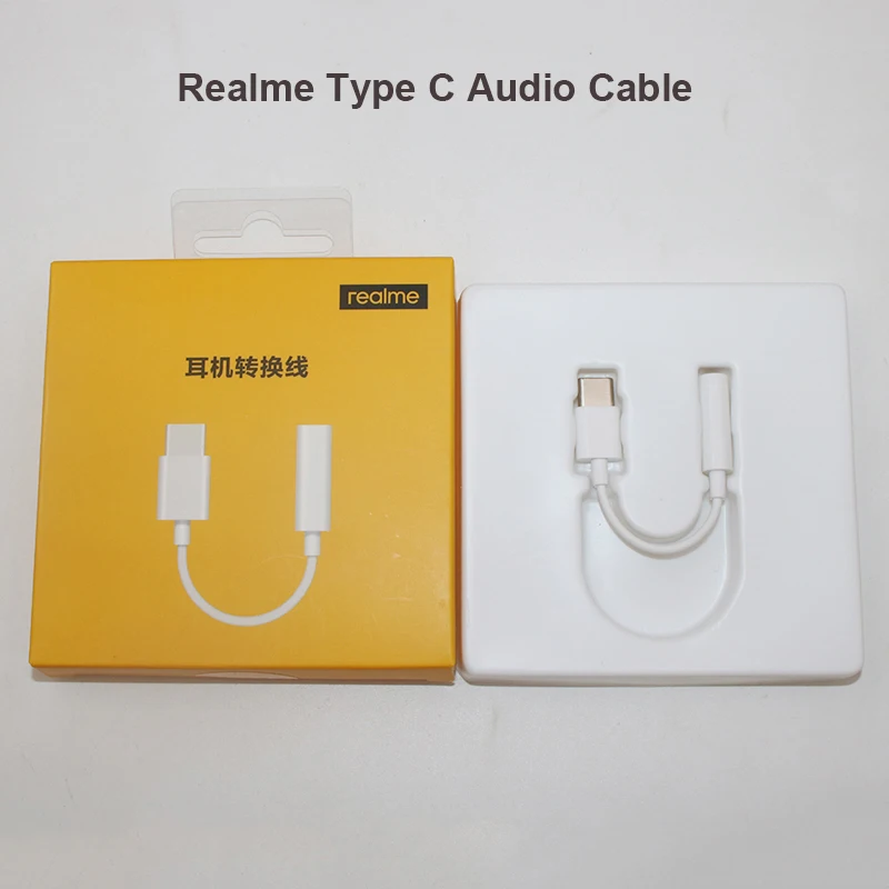 Аудиокабель Realme с разъемом USB Type-C для наушников 3 5 мм адаптер X3/X3 Pro/X7/X7 Pro/X50/X50