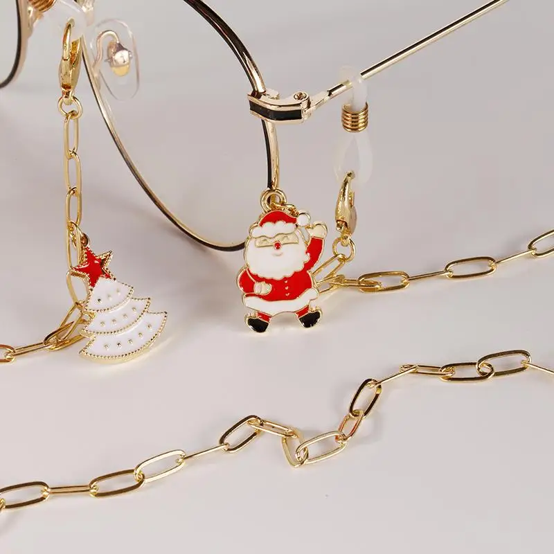 Christmas Bell Santa Claus Tassel Link Sunglasses Chain Face Mask Strap Necklace Xmas Gift Reading Glasses Cord Holder Rope Band
Christmas Bell Santa Claus Tassel Link Sunglasses Chain Face Mask Strap Necklace Xmas Gift Reading Glasses Cord Holder Rope Band