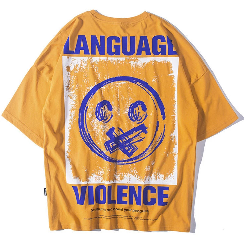 Men Hip Hop Harajuku T-Shirt 2021 Summer Korea Trend Happy Face Doodle Printing Round Neck Tops Tees High Street Couples T Shirt
Men Hip Hop Harajuku T-Shirt 2021 Summer Korea Trend Happy Face Doodle Printing Round Neck Tops Tees High Street Couples T Shirt