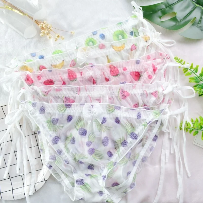 Kawaii Panty For Young Girl Sexy Cute Transparent Fruit Print Strawberry Lingerie For Women Underwear Naughty Thongs Panties New
Kawaii Panty For Young Girl Sexy Cute Transparent Fruit Print Strawberry Lingerie For Women Underwear Naughty Thongs Panties New