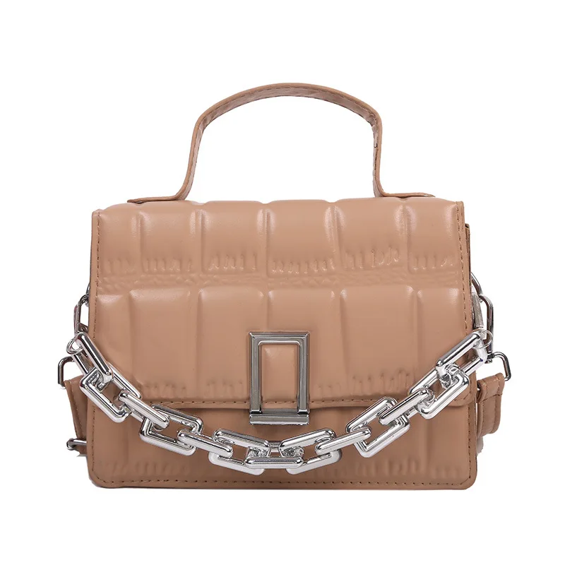 Textured Solid Color Small Square Bag 2021 New Fashion Chain Handbag Bag Popular Simple Lock Female Bag Shoulder Bag 31513
Textured Solid Color Small Square Bag 2021 New Fashion Chain Handbag Bag Popular Simple Lock Female Bag Shoulder Bag 31513