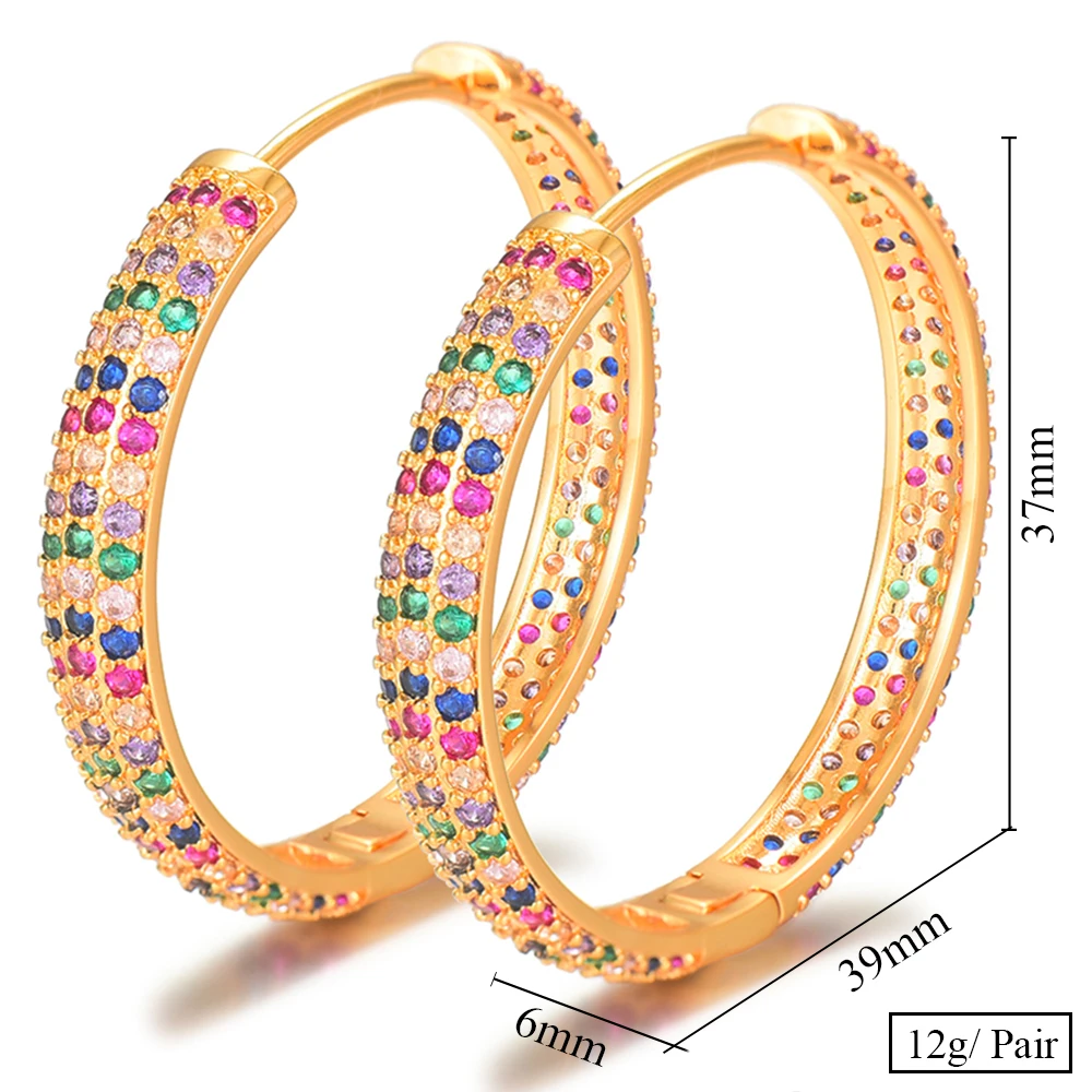 SISCATHY Nigerian Trendy Jewelry Luxury Women Hoop Earrings Cubic Zirconia Geometric Earrings Daily boucle d'oreille 2020 New
SISCATHY Nigerian Trendy Jewelry Luxury Women Hoop Earrings Cubic Zirconia Geometric Earrings Daily boucle d'oreille 2020 New