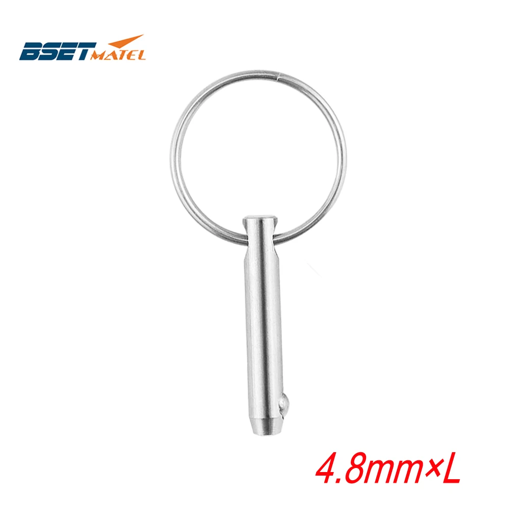 4.8mm BSET MATEL Marine Grade 316 Stainless Steel 3/16 inch Quick Release Ball Pin for Boat Bimini Top Deck Hinge
4.8mm BSET MATEL Marine Grade 316 Stainless Steel 3/16 inch Quick Release Ball Pin for Boat Bimini Top Deck Hinge