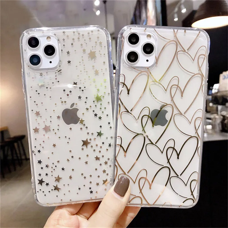 Ottwn Luxury Love Heart Phone Case For iPhone 11 12 Pro Max 12 Mini 7 8 Plus XR X XS SE 2020 Clear Electroplated Soft TPU Cover
Ottwn Luxury Love Heart Phone Case For iPhone 11 12 Pro Max 12 Mini 7 8 Plus XR X XS SE 2020 Clear Electroplated Soft TPU Cover