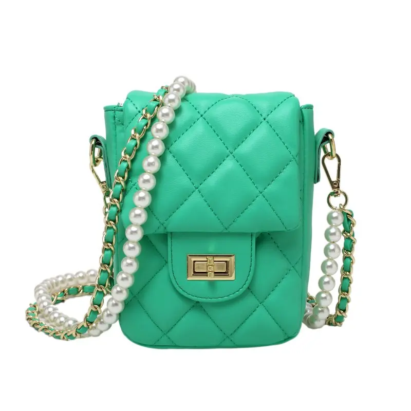 Pearl Chains Designer PU Leather Crossbody Bags for Women 2021 Summer New Trendy Shoulder Mini Ladies Party Handbags and Purses
Pearl Chains Designer PU Leather Crossbody Bags for Women 2021 Summer New Trendy Shoulder Mini Ladies Party Handbags and Purses