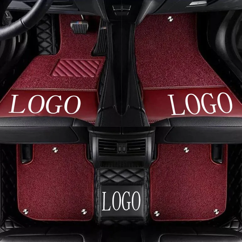 Car floor mats with Logo/Brand Logo for Mitsubishi Lancer Galant ASX sport V73 V93 5D car styling all weather carpet liner | Автомобили и