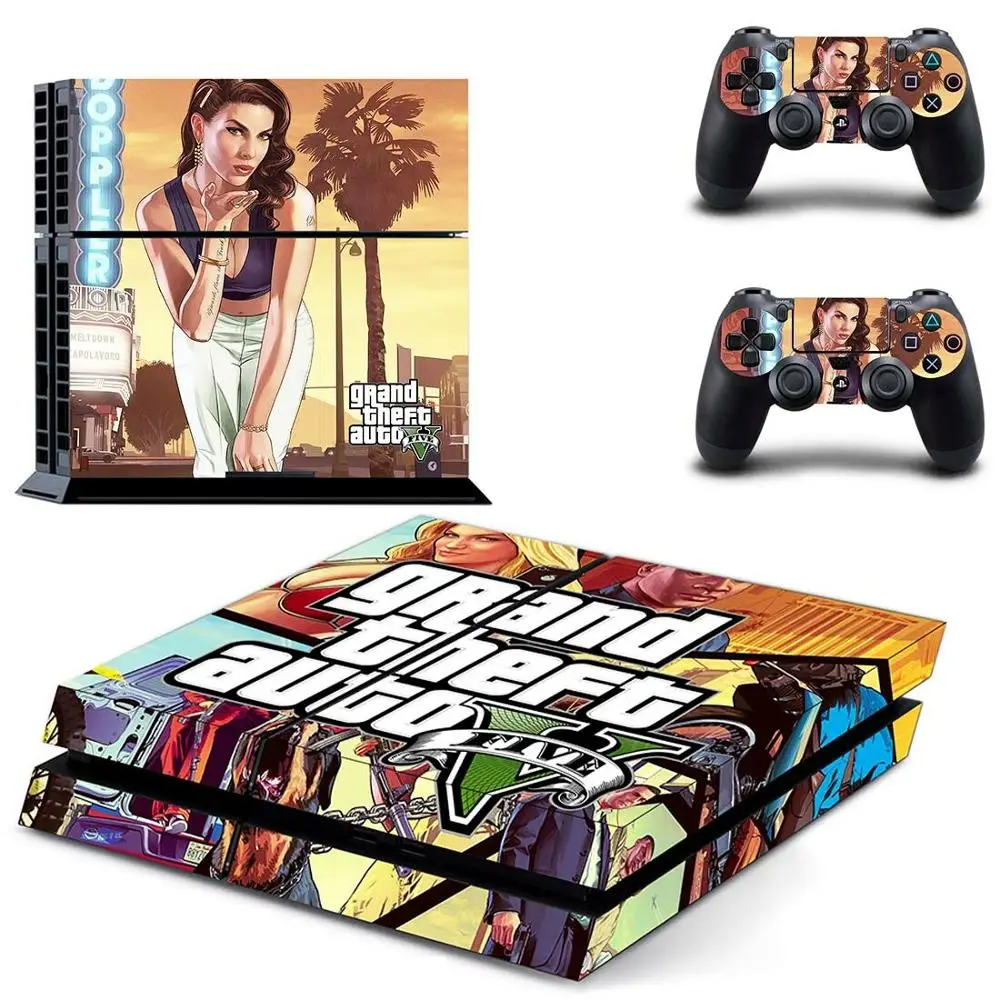 Стикер Grand Theft Auto GTA 5 PS4 стикер Play station 4 Skin PS чехол для PlayStation консоли и контроллера |