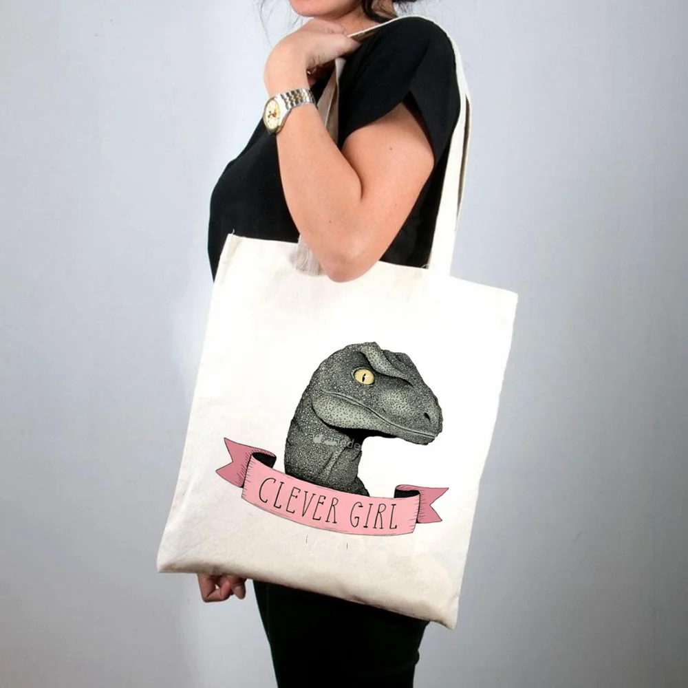 Shopper Dinosaurs and Roses white Printed Tote Bag women Harajuku shopper handbag girl Shoulder shopping bag Lady Canvas Bag
Shopper Dinosaurs and Roses white Printed Tote Bag women Harajuku shopper handbag girl Shoulder shopping bag Lady Canvas Bag