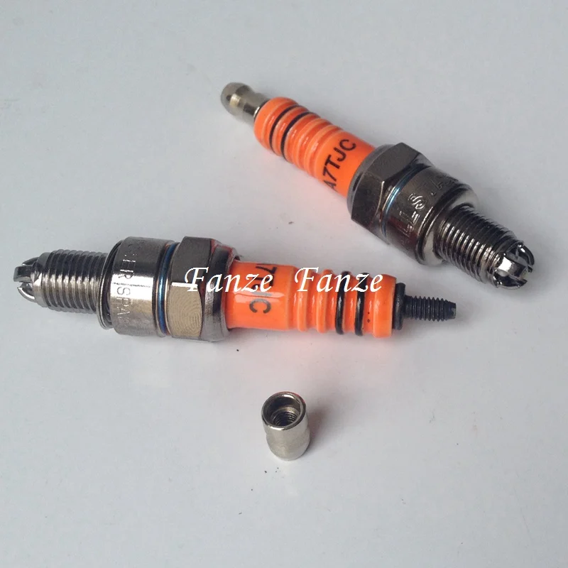 Motorcycle Spark Plug A7TJC Modification GY6 50cc 70cc 90cc 110cc 125cc ATV Dirtbike 50 125 150cc Moped Scooter Three-Electrode
Motorcycle Spark Plug A7TJC Modification GY6 50cc 70cc 90cc 110cc 125cc ATV Dirtbike 50 125 150cc Moped Scooter Three-Electrode