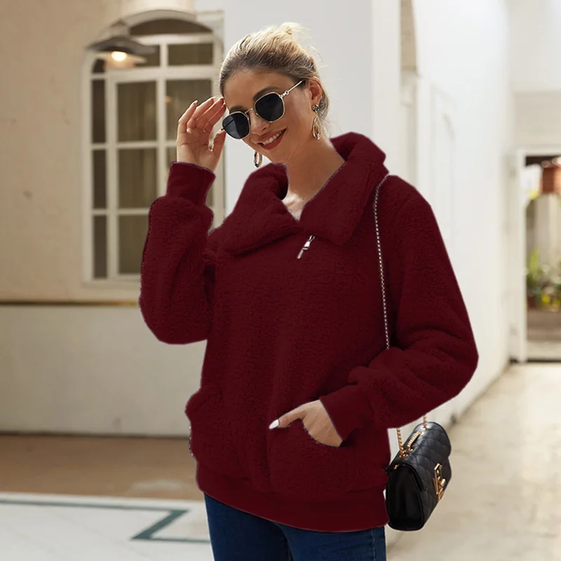 Hood Women Pullover Sweatshirts Female Solid Color Fleece Hooded Jacket Autumn Winter Coat Warm Hoody
Hood Women Pullover Sweatshirts Female Solid Color Fleece Hooded Jacket Autumn Winter Coat Warm Hoody