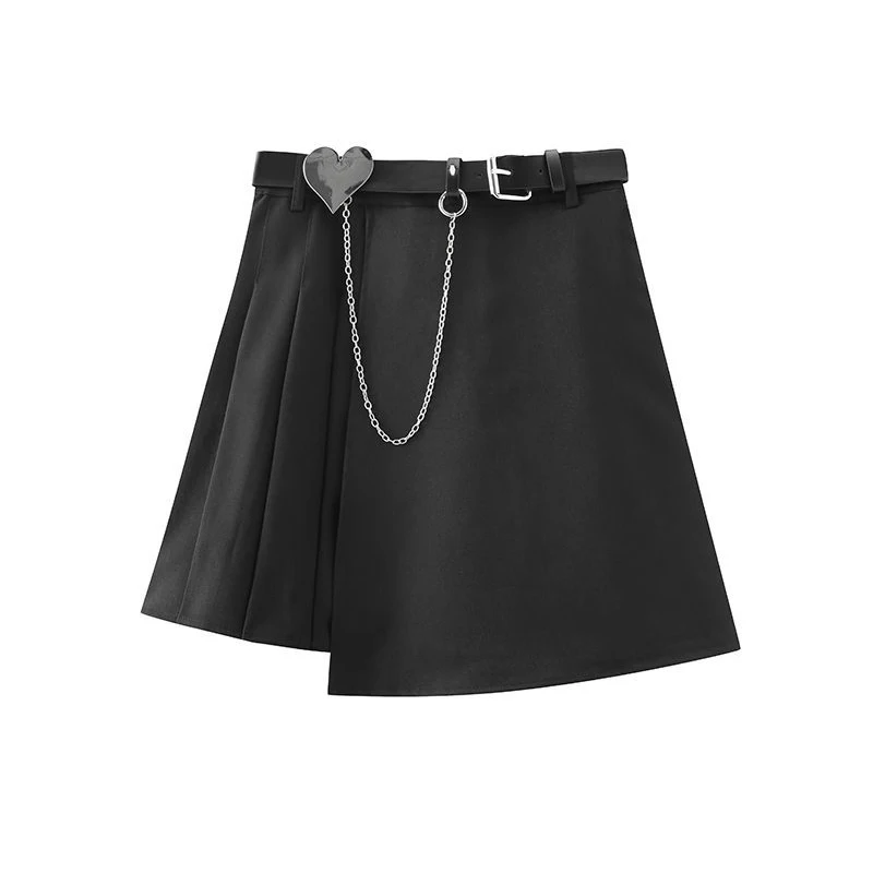 Sister Fara Spring Women's High-waisted Skirt Female Folds Sexy Mini Skirts With Chain Asymmetrical Skirt Autumn All-match Skirt
Sister Fara Spring Women's High-waisted Skirt Female Folds Sexy Mini Skirts With Chain Asymmetrical Skirt Autumn All-match Skirt