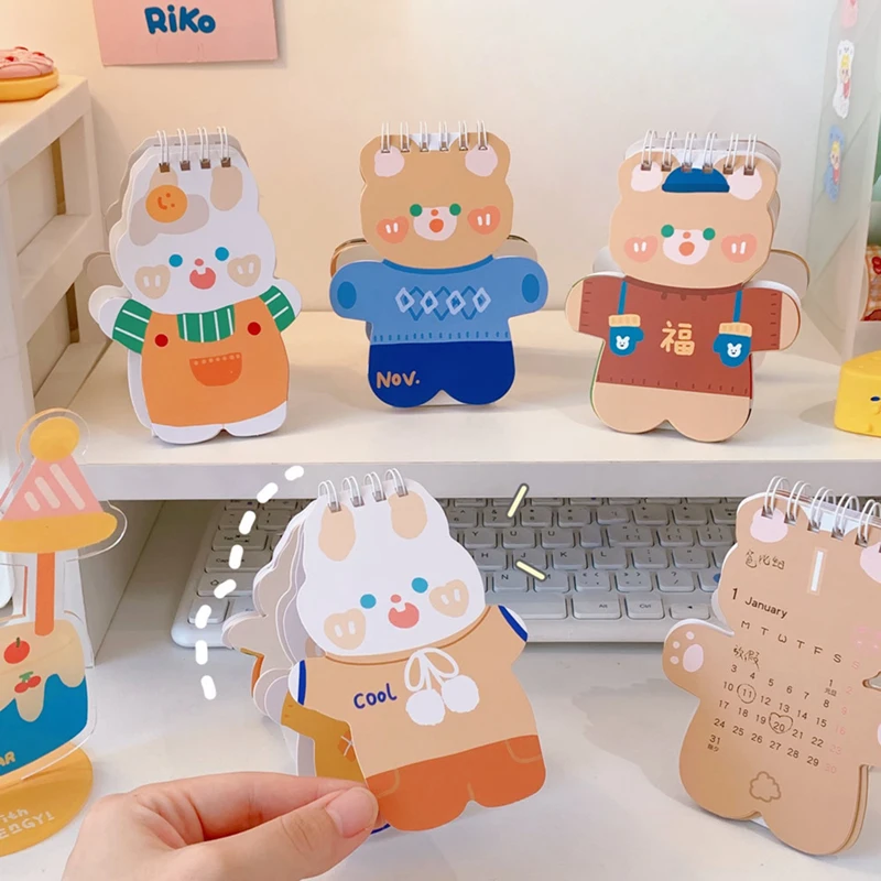 2022 Calendar Kawaii Cartoon Bear Shaped Mini Calendar Table Desktop Calendar Bedroom Decoration Calendar Stationery Ornaments
2022 Calendar Kawaii Cartoon Bear Shaped Mini Calendar Table Desktop Calendar Bedroom Decoration Calendar Stationery Ornaments