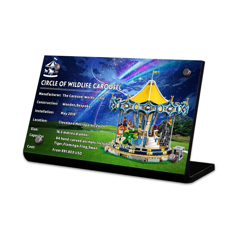 Creative Acrylic Display Stand Brand for 10257 Carousel Building Blocks Decor Home Bricks Gift children Toys
Creative Acrylic Display Stand Brand for 10257 Carousel Building Blocks Decor Home Bricks Gift children Toys