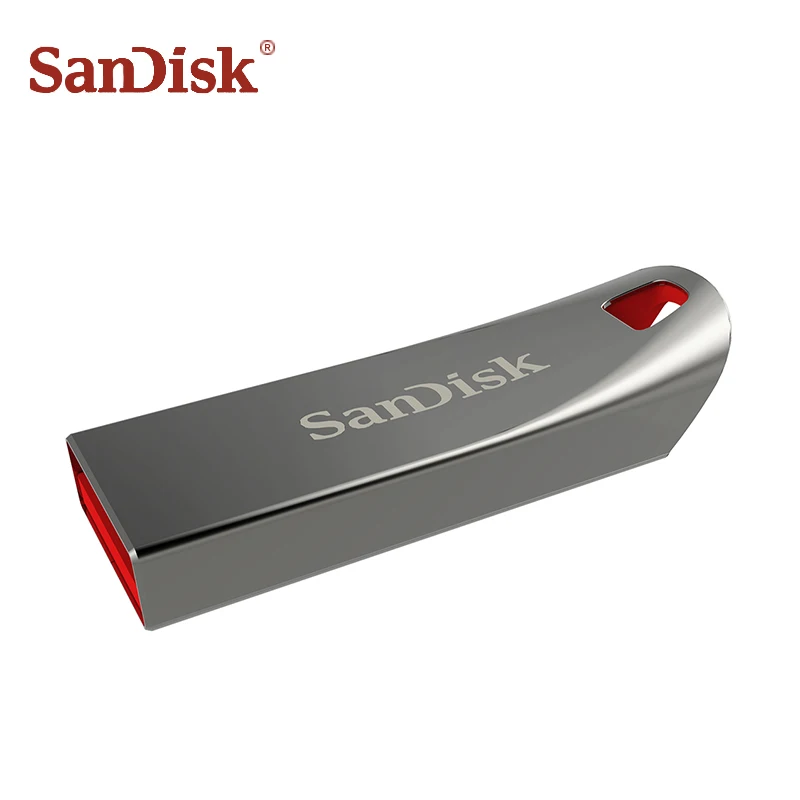 SanDisk Metal CZ71 USB флэш-накопитель 64 ГБ 32 16 8 2 0 Pendirve оригинальная флеш-память Флешка usb