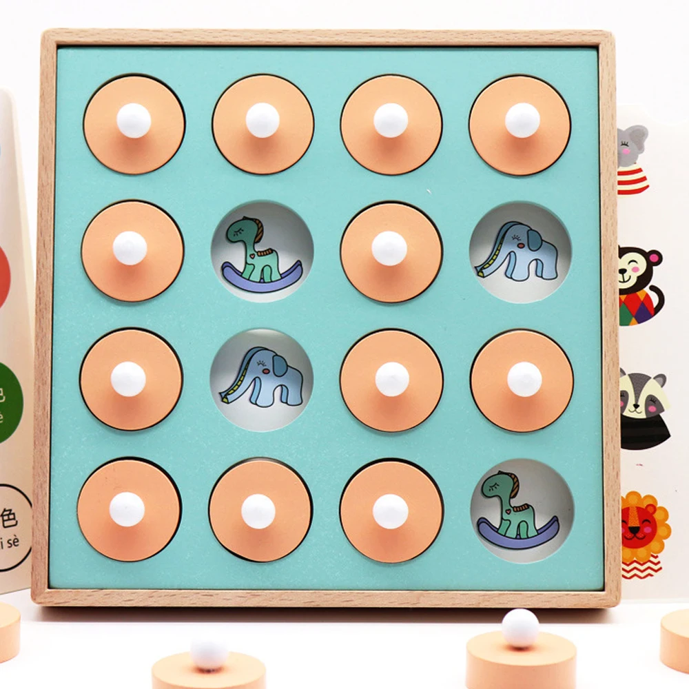 Montessori Memory Match Chess Game 3D Puzzles Wooden Early Educational Family Party Casual Interaction Game Toy For Children Kid
Montessori Memory Match Chess Game 3D Puzzles Wooden Early Educational Family Party Casual Interaction Game Toy For Children Kid